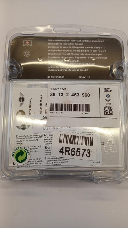 Original BMW MINI F54 F55 R60 Radschraubenschloss-Satz M14x1,25 36132453960