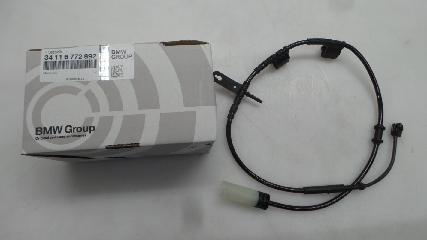 Original BMW MINI R55-R59 Bremsbeläge mit Warnkontakt vorne 34112289145