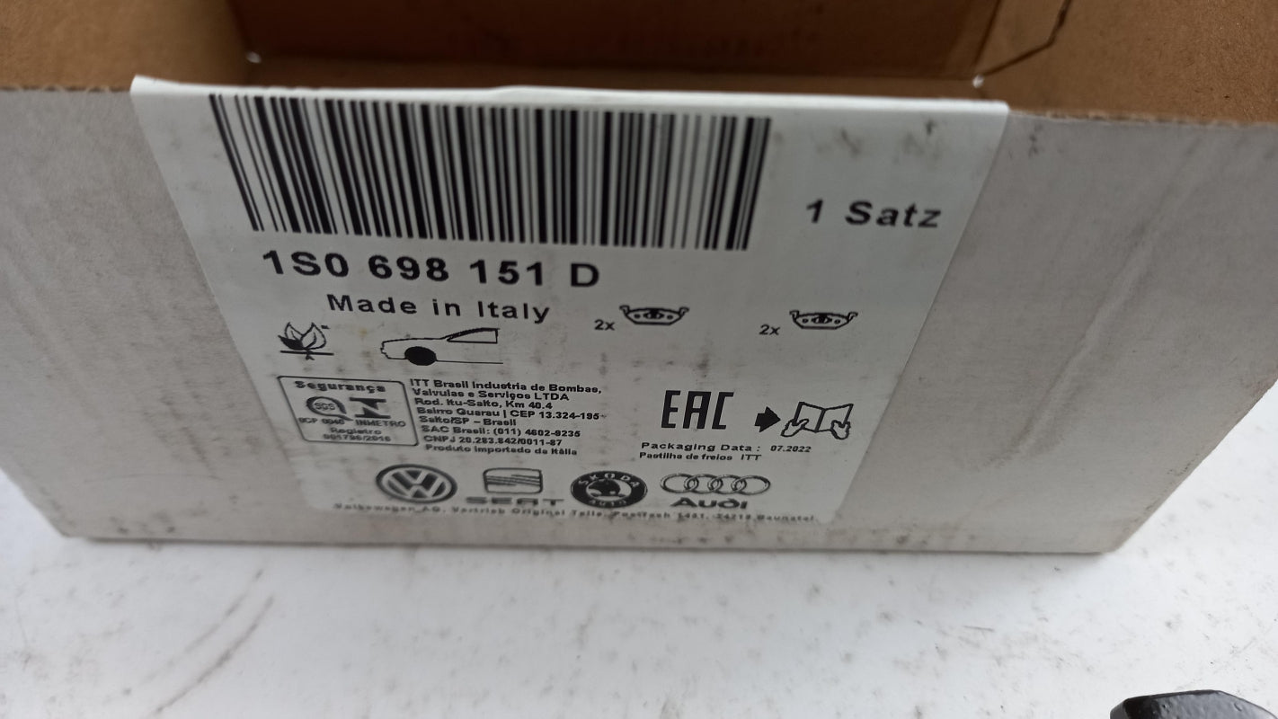 Original OE Volkswagen Bremsbeläge 1S0698151D