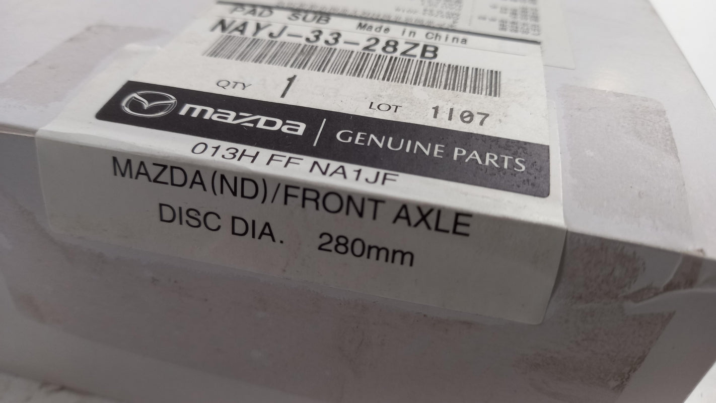 Original MAZDA MX-5 (ND) 2015- Bremsbeläge Satz Vorne NAYJ3328ZB