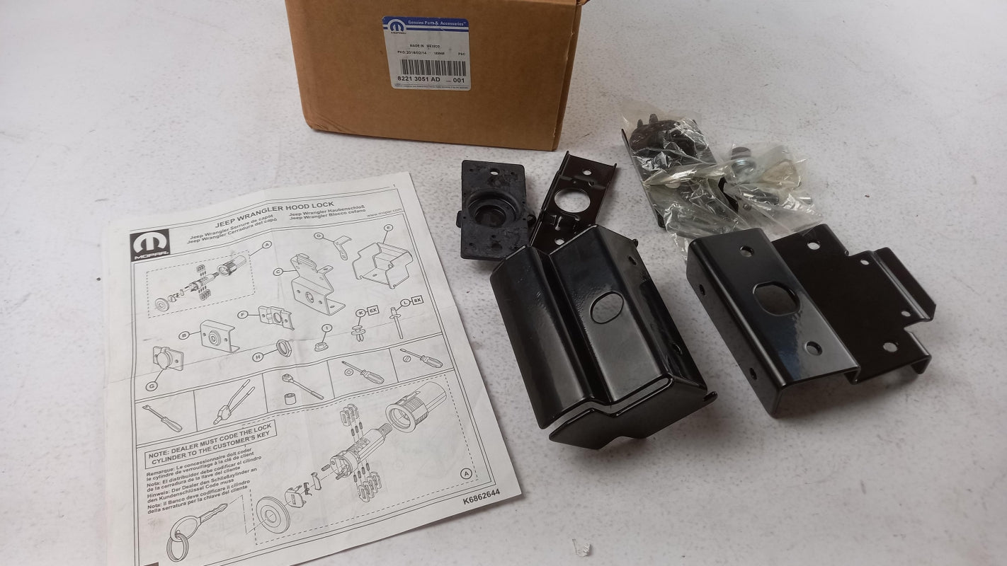 Original MOPAR für Jeep Wrangler JK 2014- Motorhaubenschloß 82213051AD