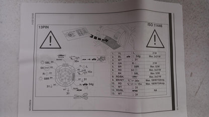 Original JEEP Renegade 2014- Anhängerkupplung Elektrosatz 13 pin K82214400