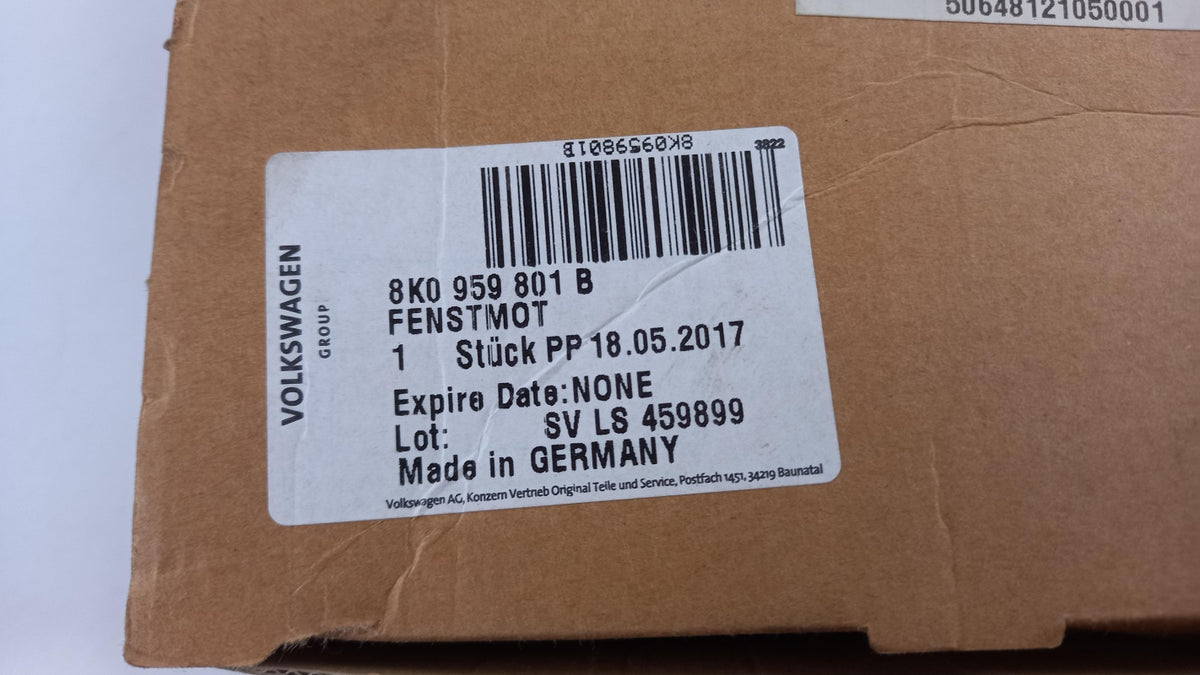 Original OE Volkswagen Fensterhebermotor 8K0959801B