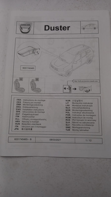 Original OE RENAULT Armlehne 8201740465