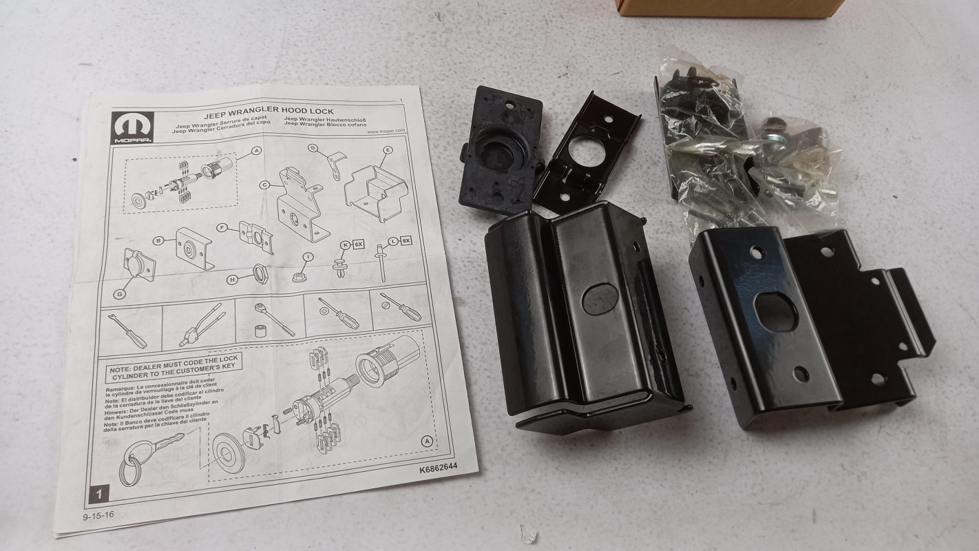 Original MOPAR für Jeep Wrangler JK 2014- Motorhaubenschloß 82213051AD