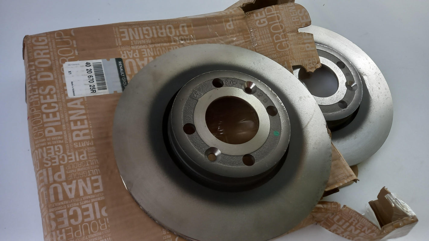 Original RENAULT Twingo III Captur Bremsscheibensatz (2 stück) vorne 402067025R