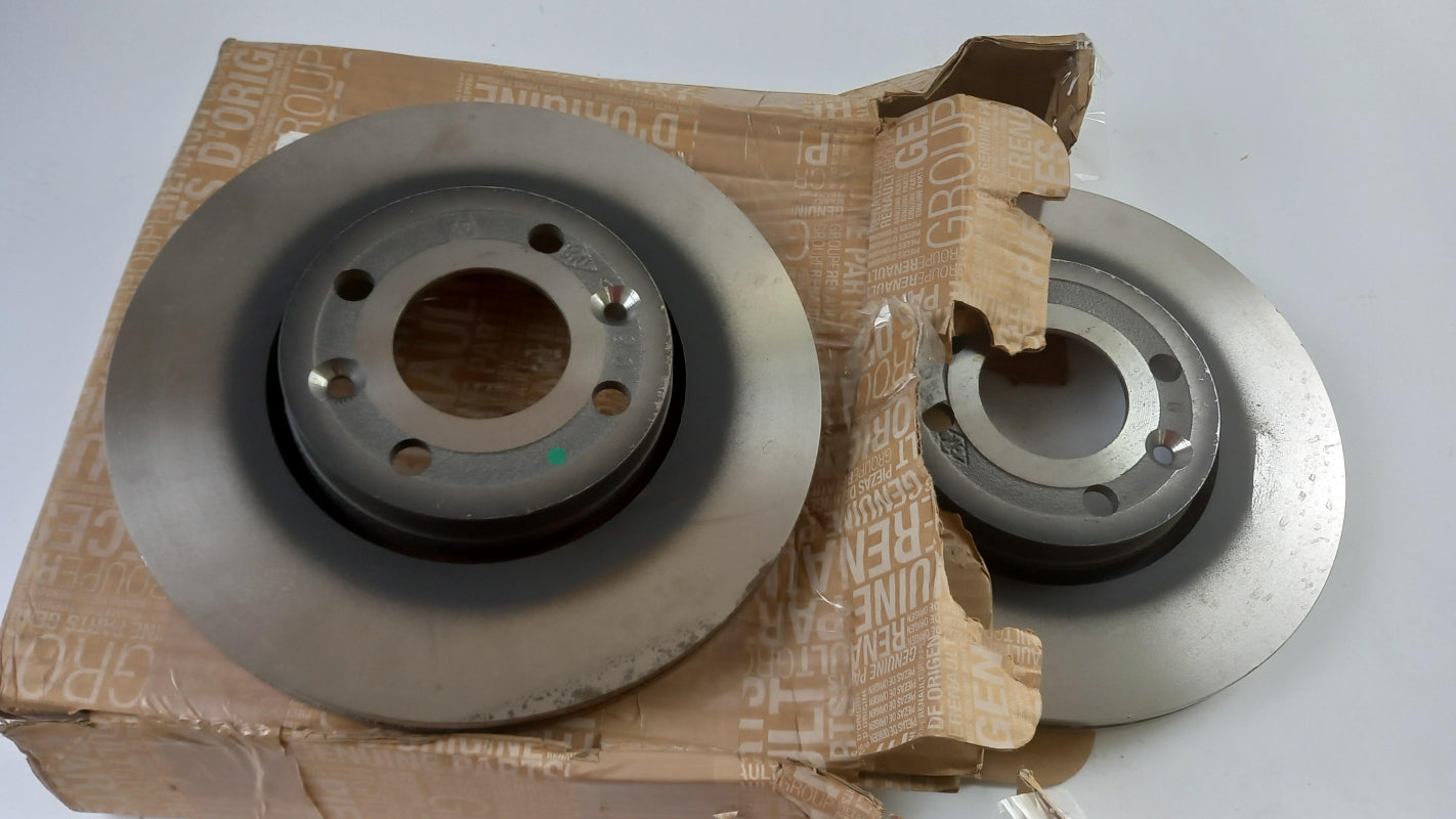 Original RENAULT Twingo III Captur Bremsscheibensatz (2 stück) vorne 402067025R
