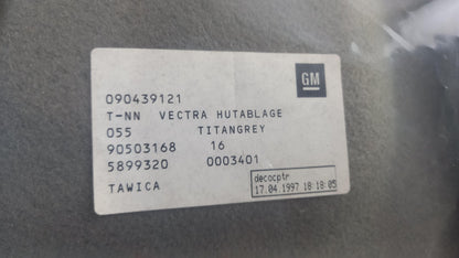 Original OPEL Vectra-B Hutablage Kofferraumabdeckung grau 90439121