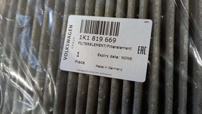 Original AUDI A3 VW Golf SKODA Geruchs- und Allergen Innenraumfilter 1K1819669