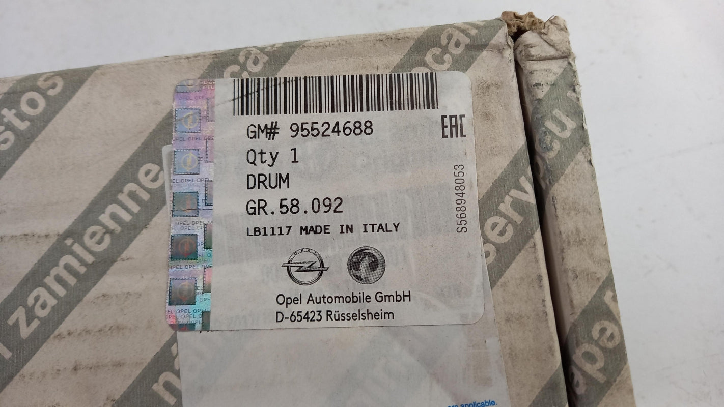 Original OPEL Combo X12 Bremstrommel hinten 95524688