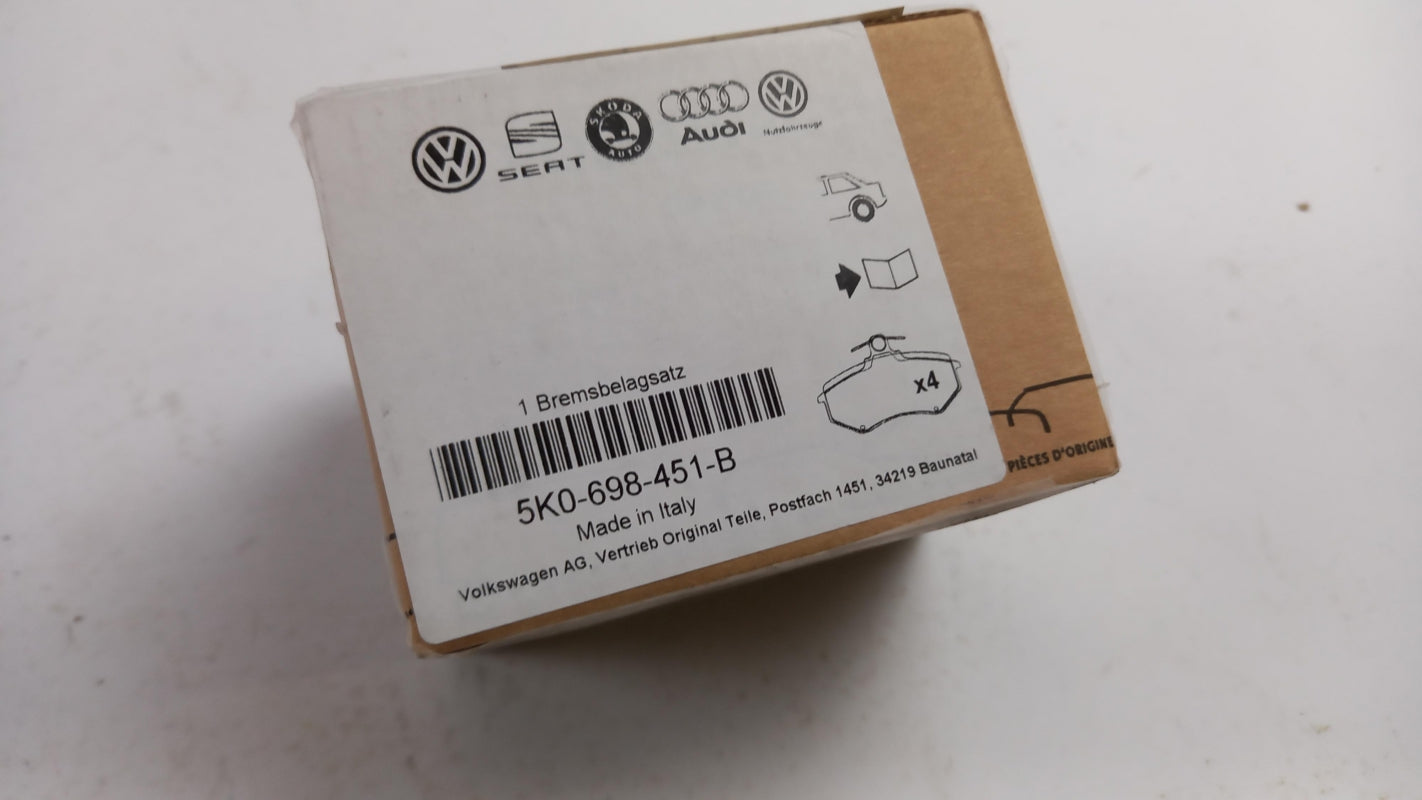 Original VW Polo (2015-2023) Scirocco (2015-2018) Bremsbeläge Hinten 5K0698451B