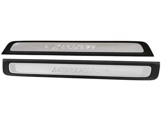 Original MAZDA 2 (DJ) Einstiegsleisten Satz beleuchtet vorne DA6DV1370