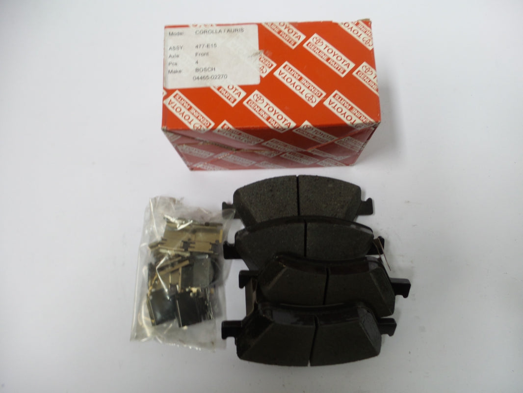 Original TOYOTA Auris Corolla '06-'13 Bremsbeläge Bremsklötze vorne 0446502270