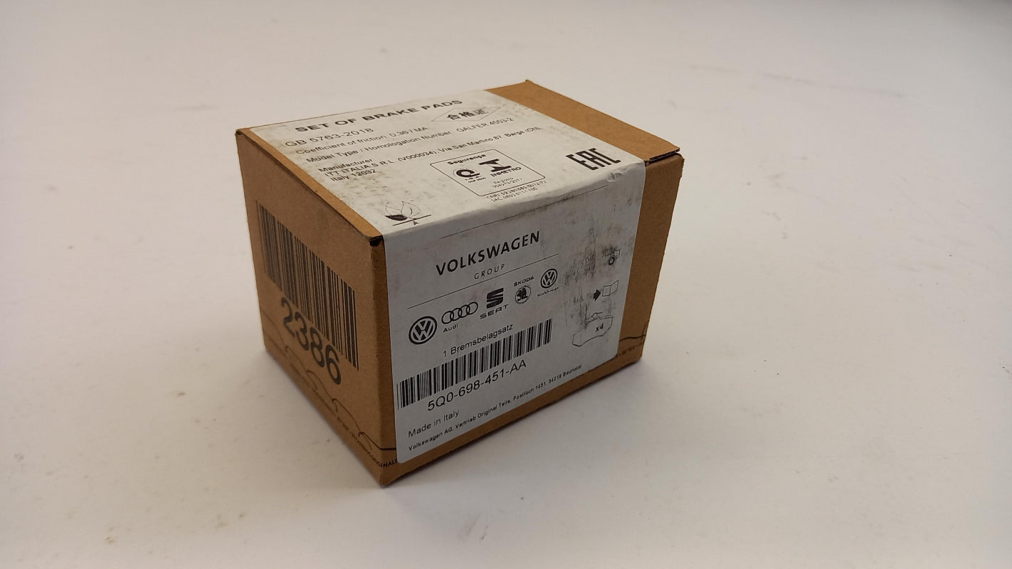 Original AUDI A3 Q2 SKODA Octavia SEAT Leon Bremsbeläge hinten 5Q0698451AA