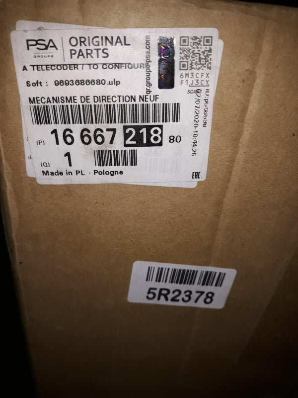 Original OE Peugeot Lenkgetriebe 1666721880
