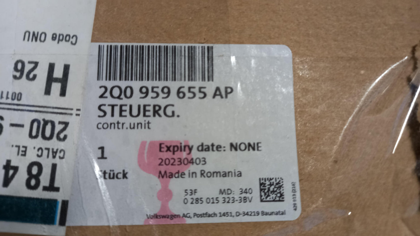 Original OE Volkswagen Airbag Steuergerät 2Q0959655AP
