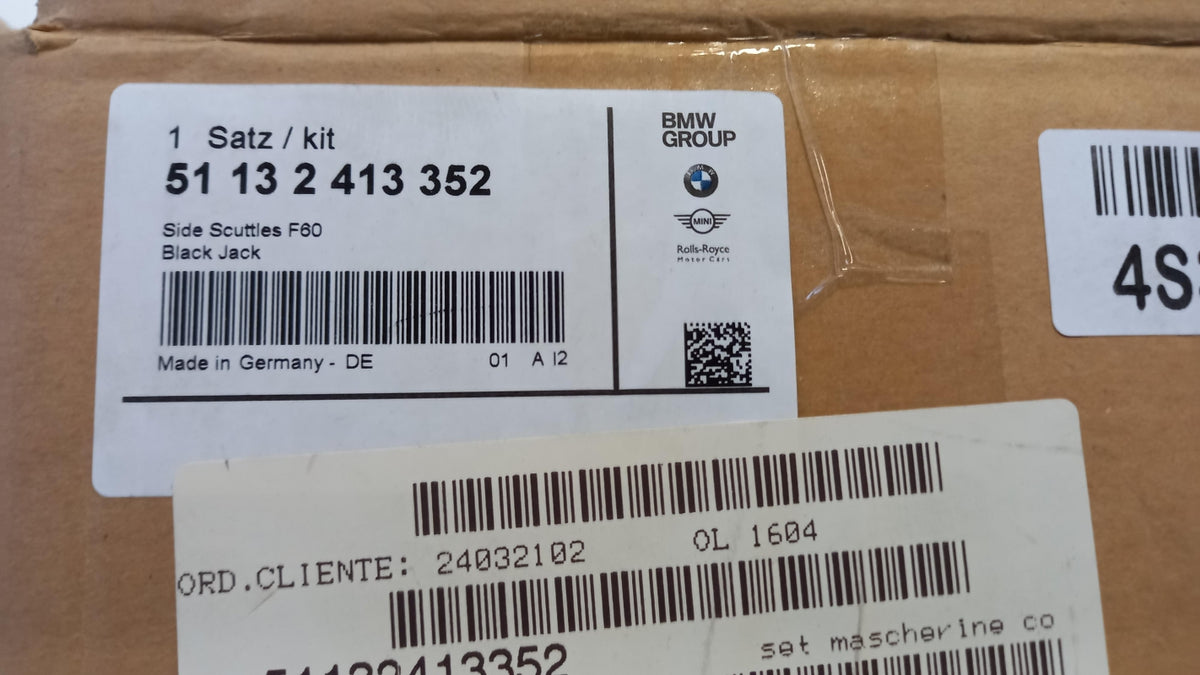 Original MINI Countryman F60 Seitenwand Zierblende Black Jack 51132413352
