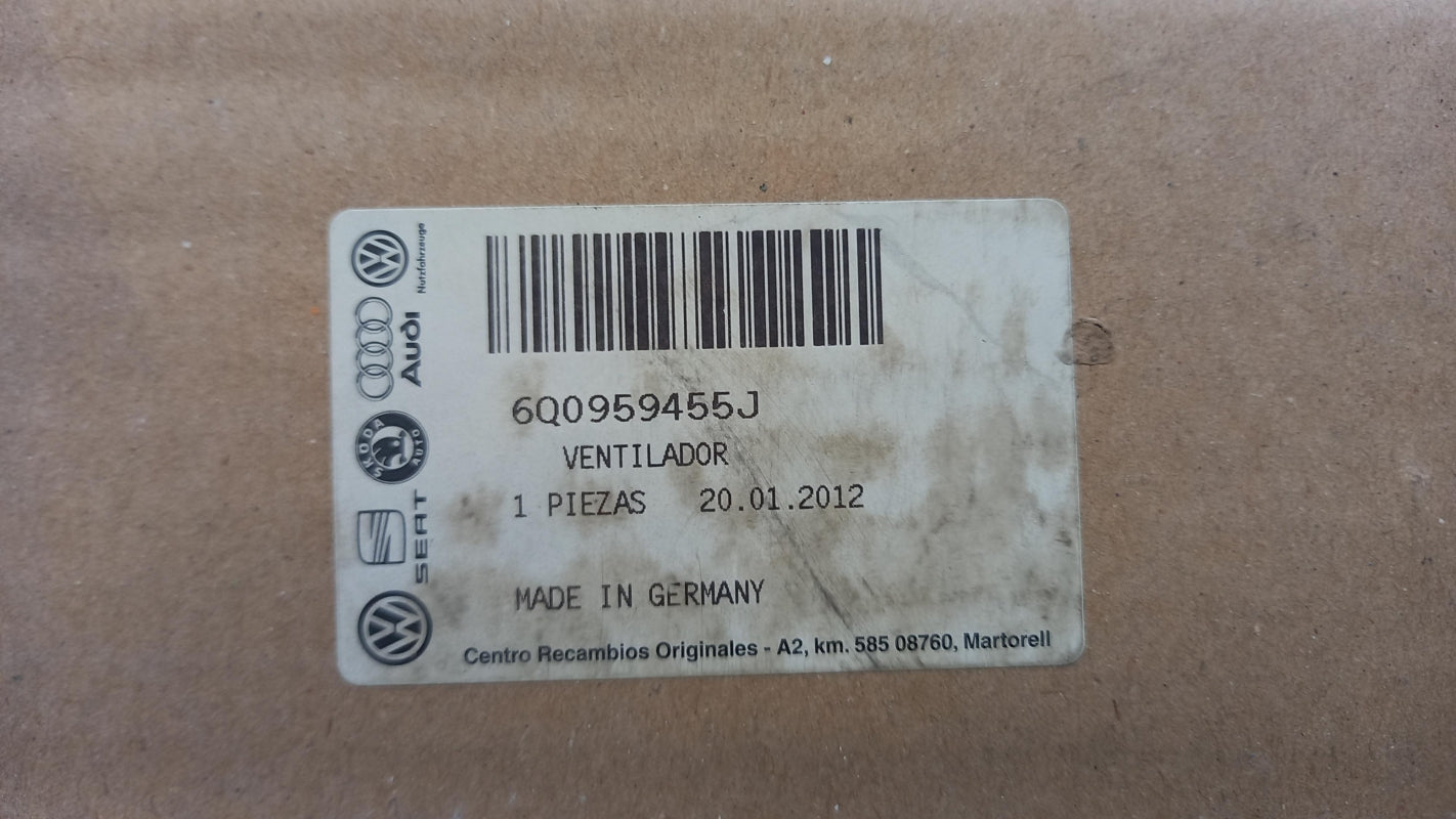 Original Volkswagen Fox Polo Vento Skoda Fabia Motorkühlung Lüfter 6Q0959455J