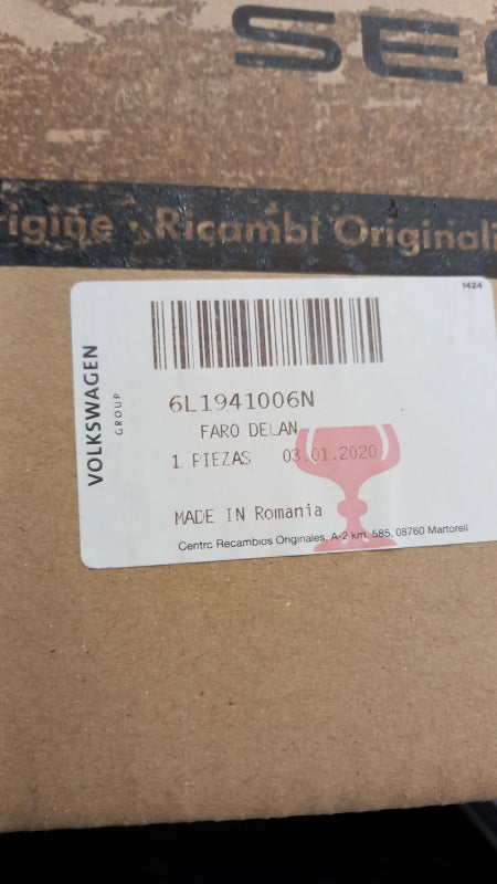 Original SEAT Ibiza III 02-10 Frontscheinwerfer Scheinwerfer Rechts 6L1941006N