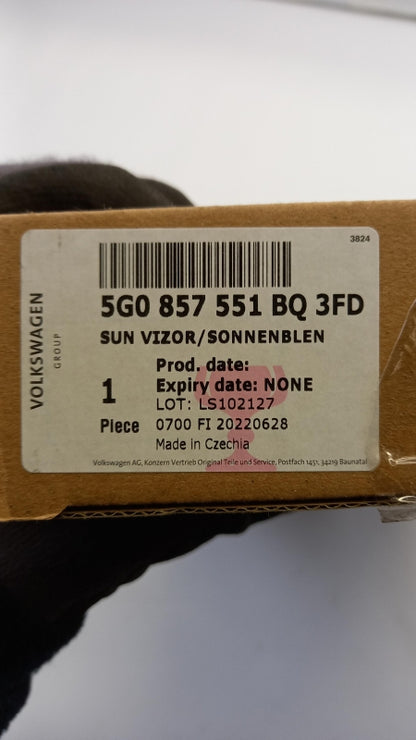 Original OE Volkswagen Sonnenblende 5G0857551BQ3FD