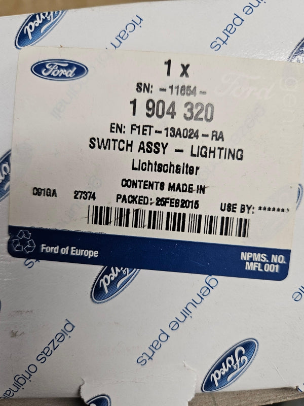 Original OE FORD Scheinwerfer Schalter 1904320