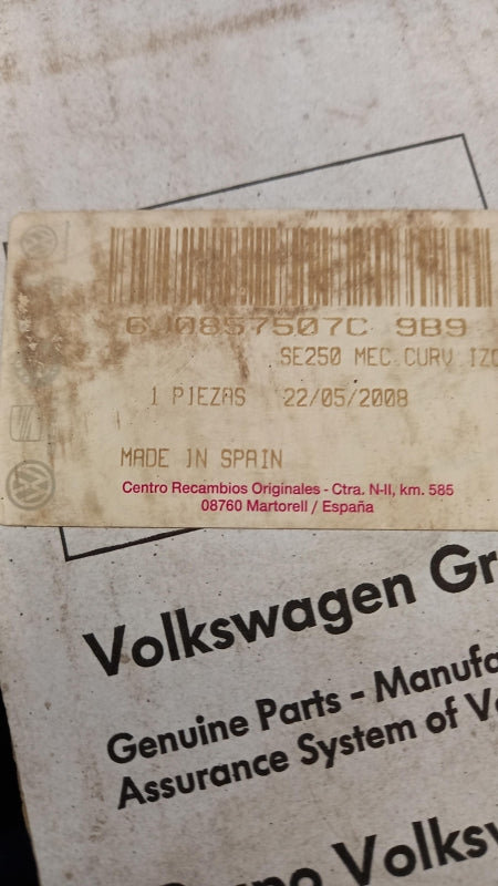 Original SEAT Ibiza 6J Außenspiegelgehäuse satinschwarz links 6J0857507C9B9