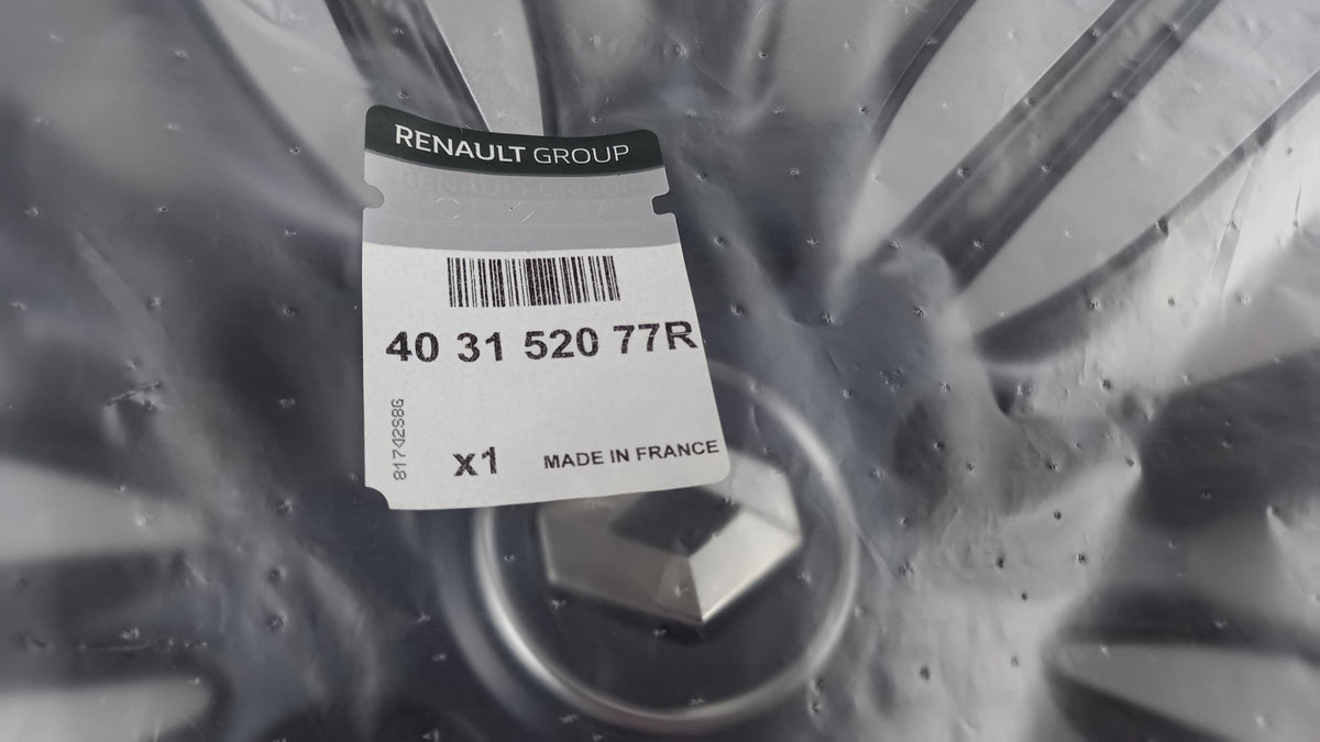 Original RENAULT Grand Scenic IV Radkappe Radblende 20 Zoll Silber 403152077R