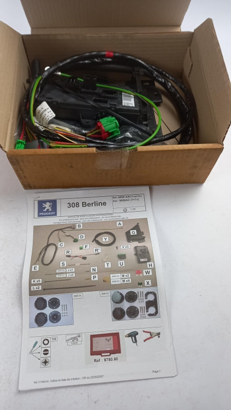 Original PEUGEOT 308 2007 - 2014 Anhängerkupplung Elektrosatz 9688AC