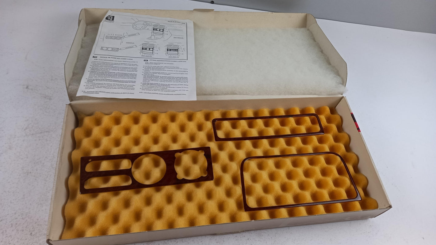 Original PEUGEOT 406 Mittelkonsole Verkleidungssatz Holz 962265