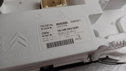 Original PEUGEOT 308 II 2.0 16V TDI Kombiinstrument 9822776580