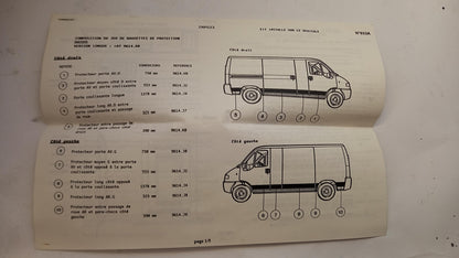 Original CITROEN Jumper PEUGEOT Boxer Zierleisten Satz 9614H8