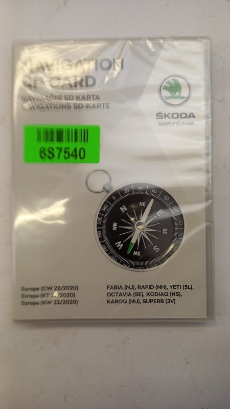 Original SKODA Karoq (18-) Superb (15-23) SD card navigation Europe 5L0051236BR 