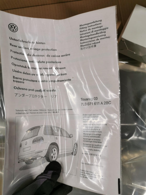 Original VW Touareg (2002-2013) Stoßstange Schutz Hinten 7L0071611A2BC