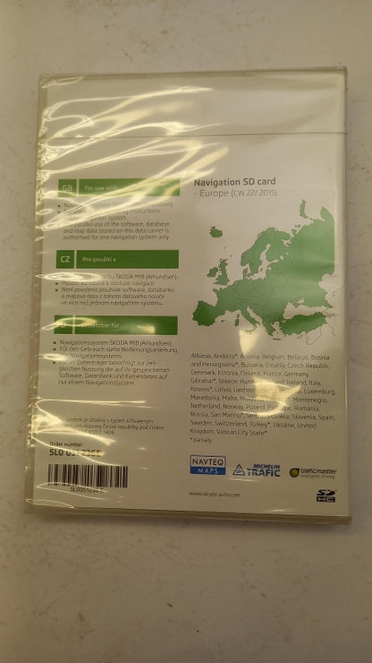 Original SKODA Navigations SD-Karte Europa (CW 22/2015) 5L0051236E