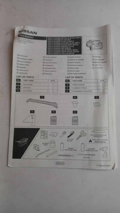 Original OE NISSAN Styling Kit KE6001K014WP