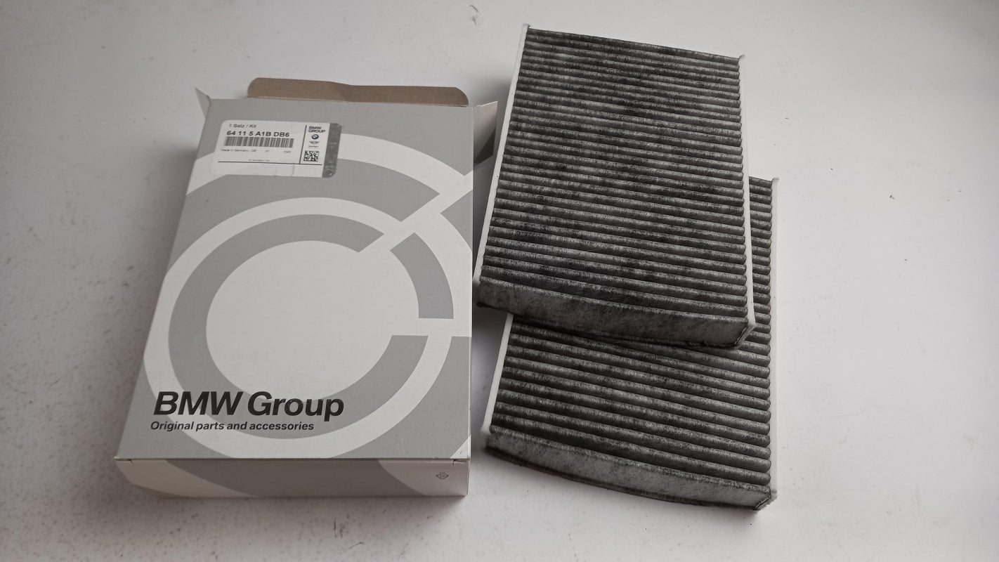 Original BMW 5' G30 G31 6' GT G32 Innenraumfilter Aktivkohle Satz 64115A1BDB6