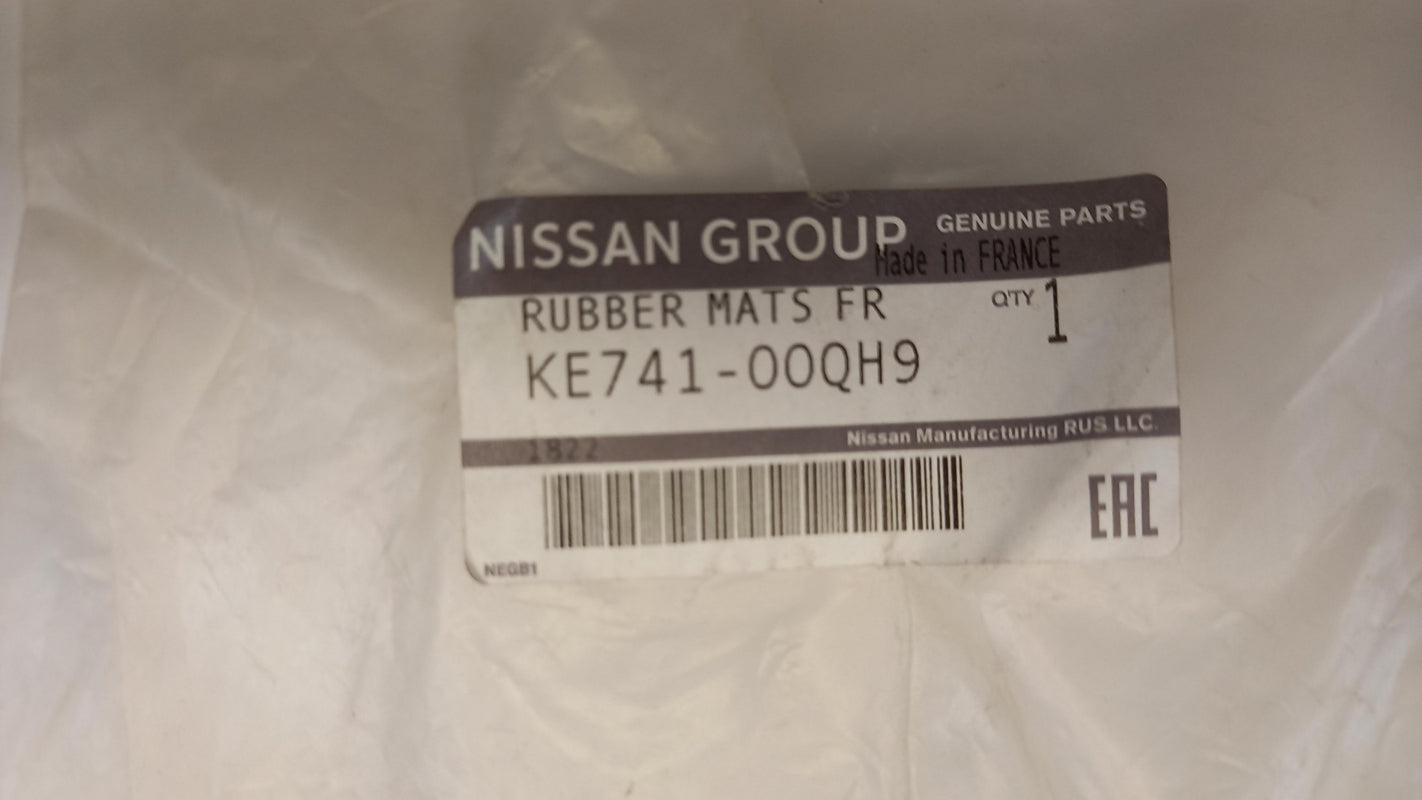 Original NISSAN NV300 Gummifußmatten 1 Reihe KE74100QH9