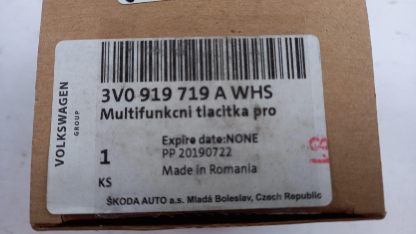 Original SKODA Octavia 5E Kodiaq Karoq Fabia NJ Lenkradschalter 3V0919719AWHS