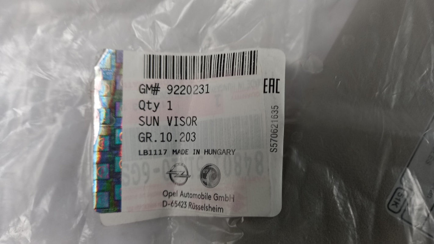 Original OE OPEL Sonnenblende 9220231