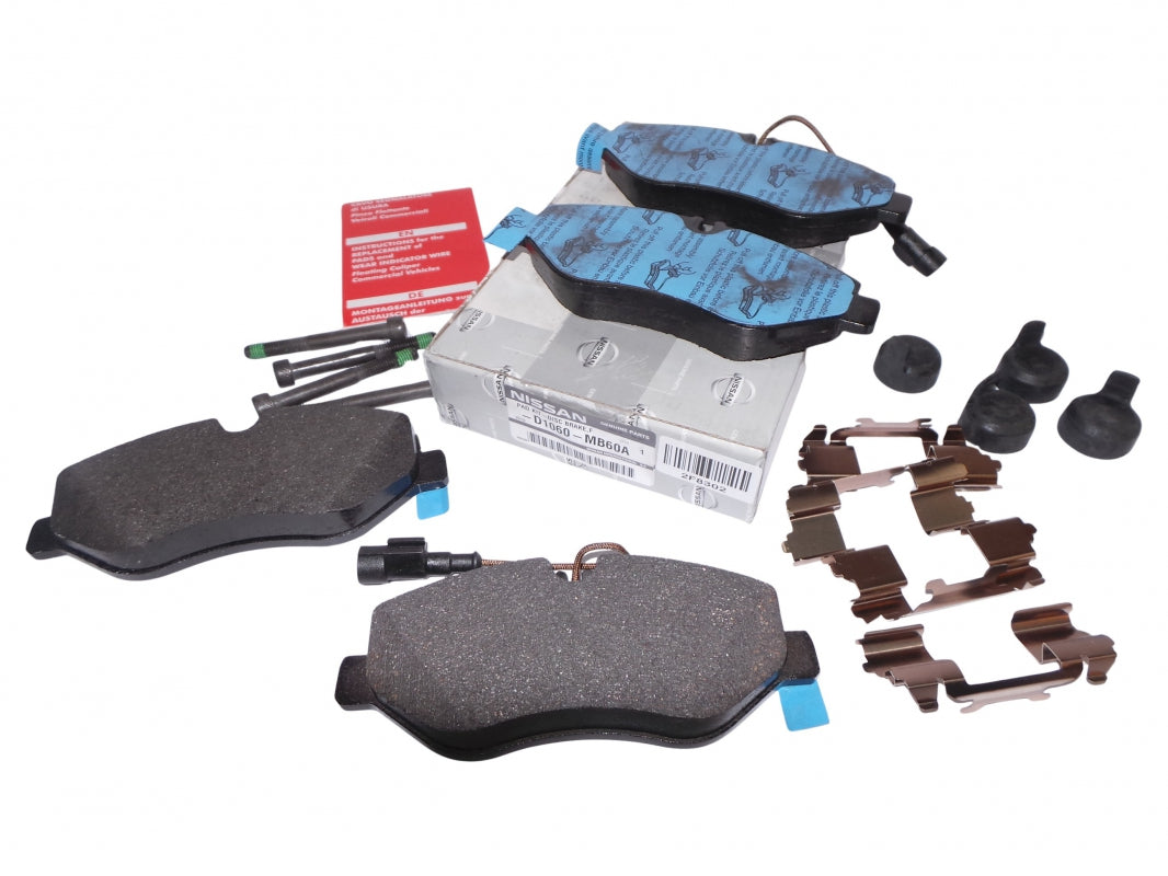 Original NISSAN Cabstar (F24) '06- front brake pads D1060MB60A 