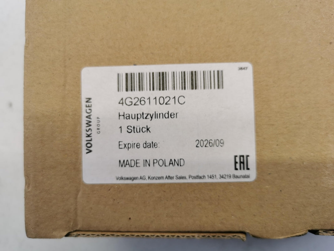 Original AUDI A4 B8 Hauptbremszylinder 4G2611021C