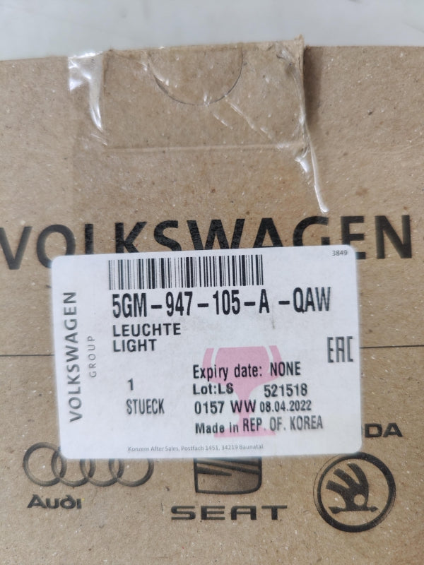 Original VW Golf 7 Tiguan Allspace Innenleuchte 5GM947105AQAW