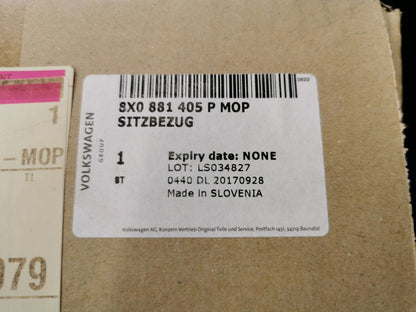 Original AUDI A1 I (2011-2014) Sitzbezug Vorne Links 8X0881405PMOP