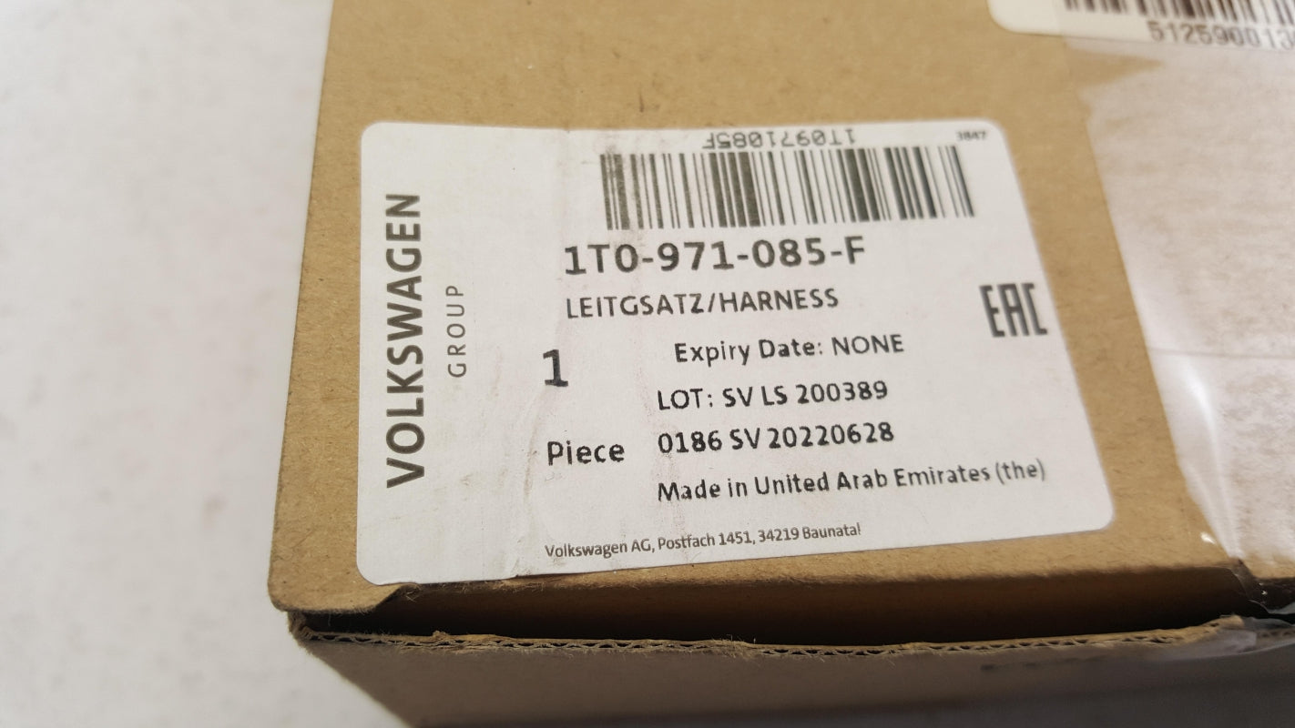 Original VW Touran 1T 2011-2015 Leitungssatz für PDC hinten 1T0971085F