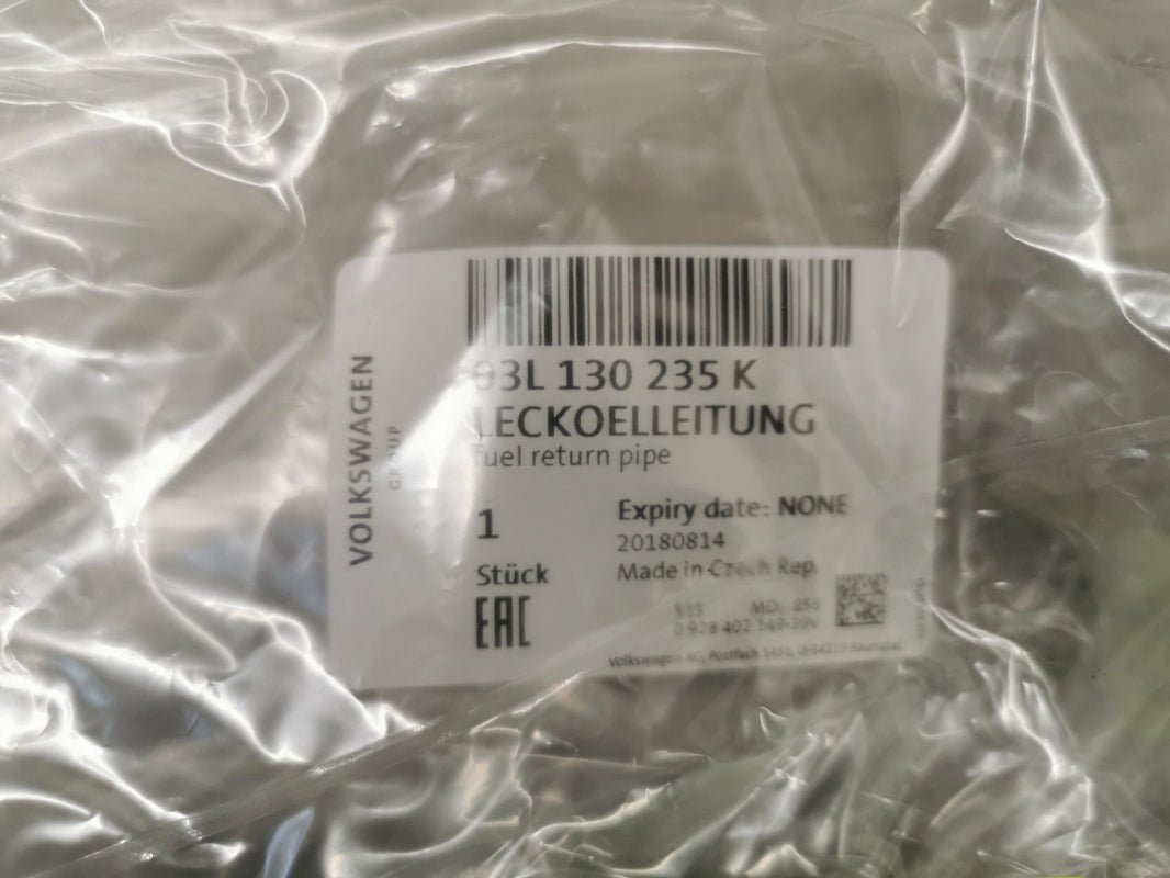 Original AUDI A3 A4 A5 A6 Q5 VW Golf Passat 2.0TDI Rücklaufschlauch 03L130235K