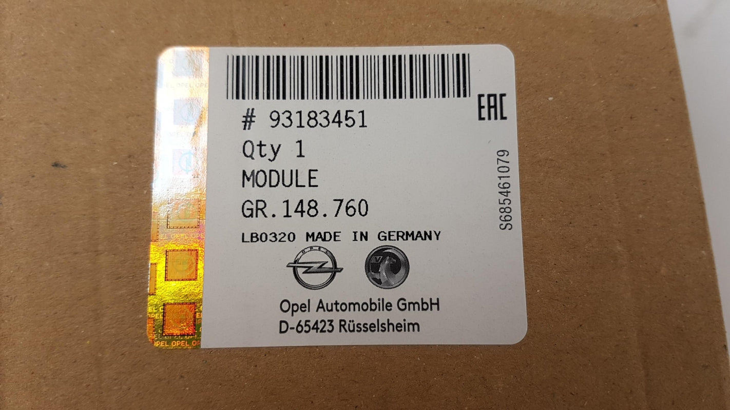 Original OPEL Zafira-B 2005-2015 CIM Modul Kombischalter (433MHz) 93183451