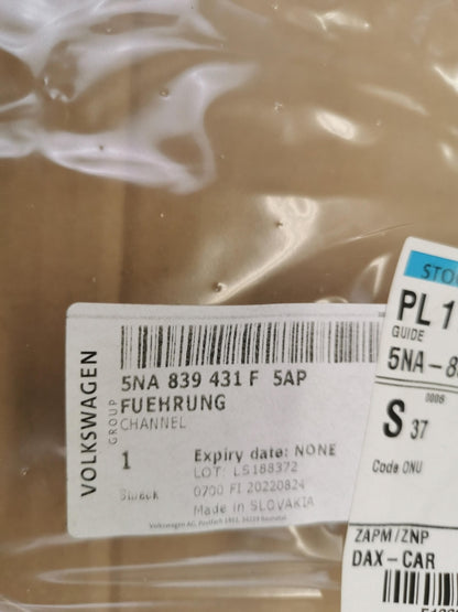 Original OE Volkswagen Türscheiben Dichtung 5NA839431F5AP