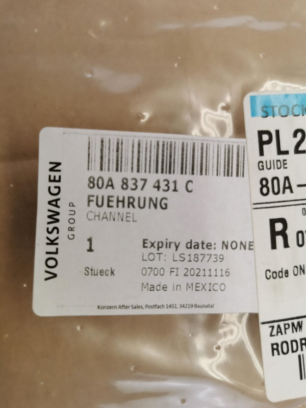 Original AUDI Q5 FY Fensterführung vorne links 80A837431C