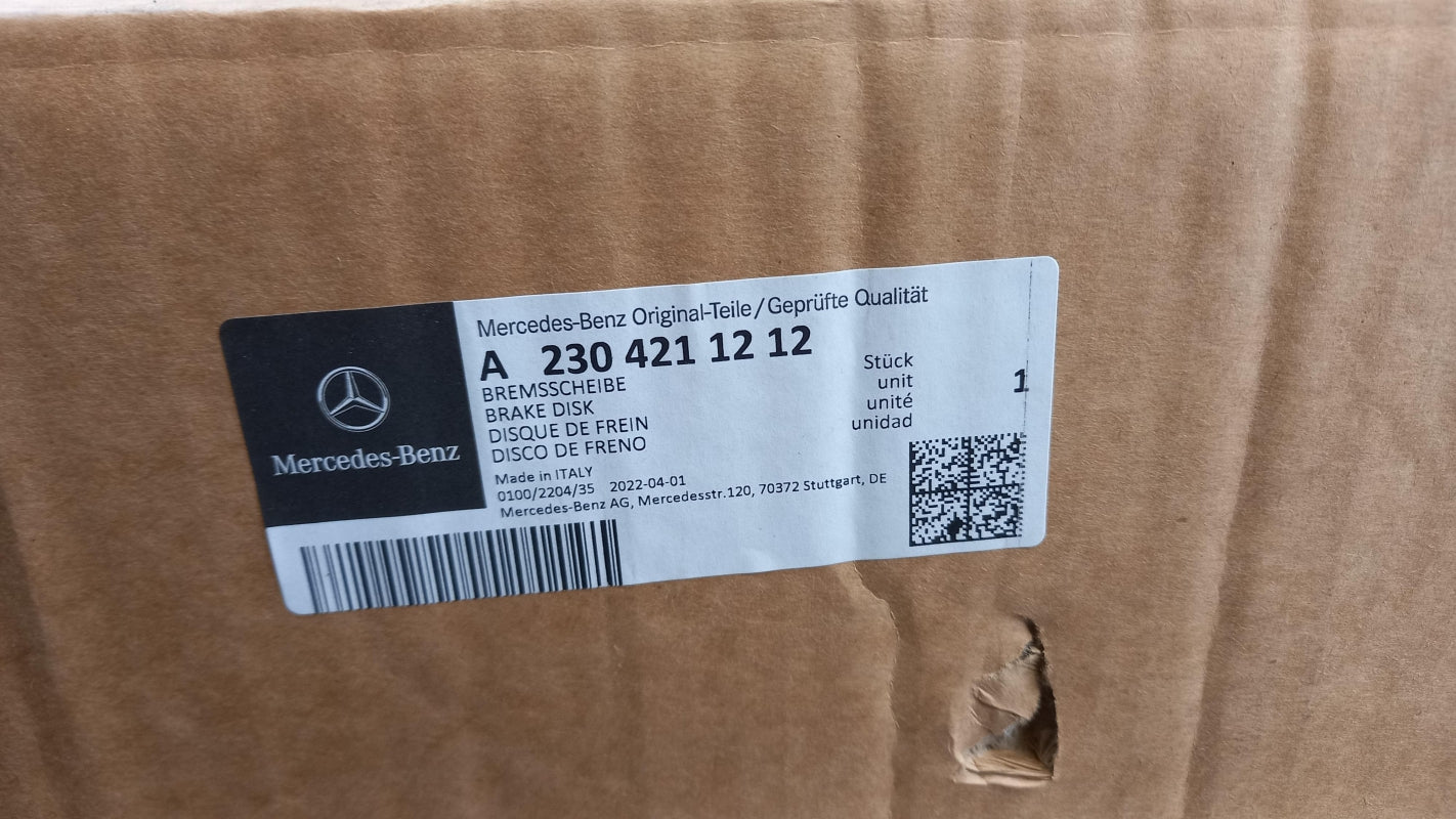 Original MERCEDES-BENZ W204 C190 C197 R230 Bremsscheibe x1 Vorne A2304211212