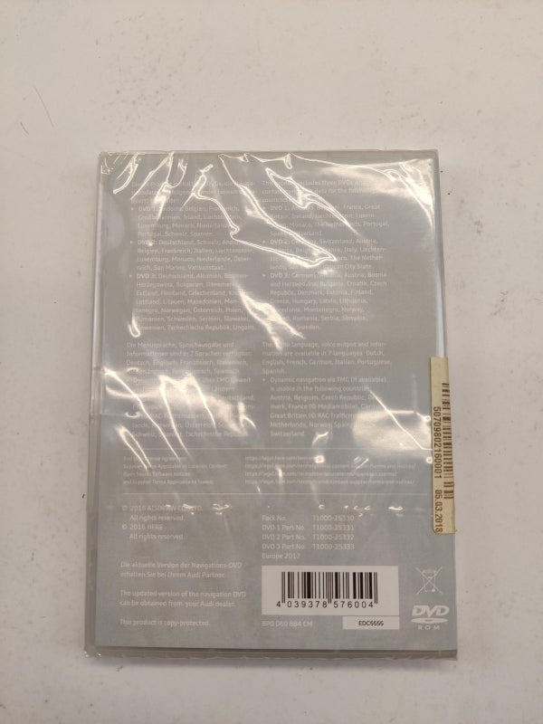 Original AUDI A3 04-13 TT 10-14 Navigation plus RNS-E Europa 2017 CD 8P0060884CM